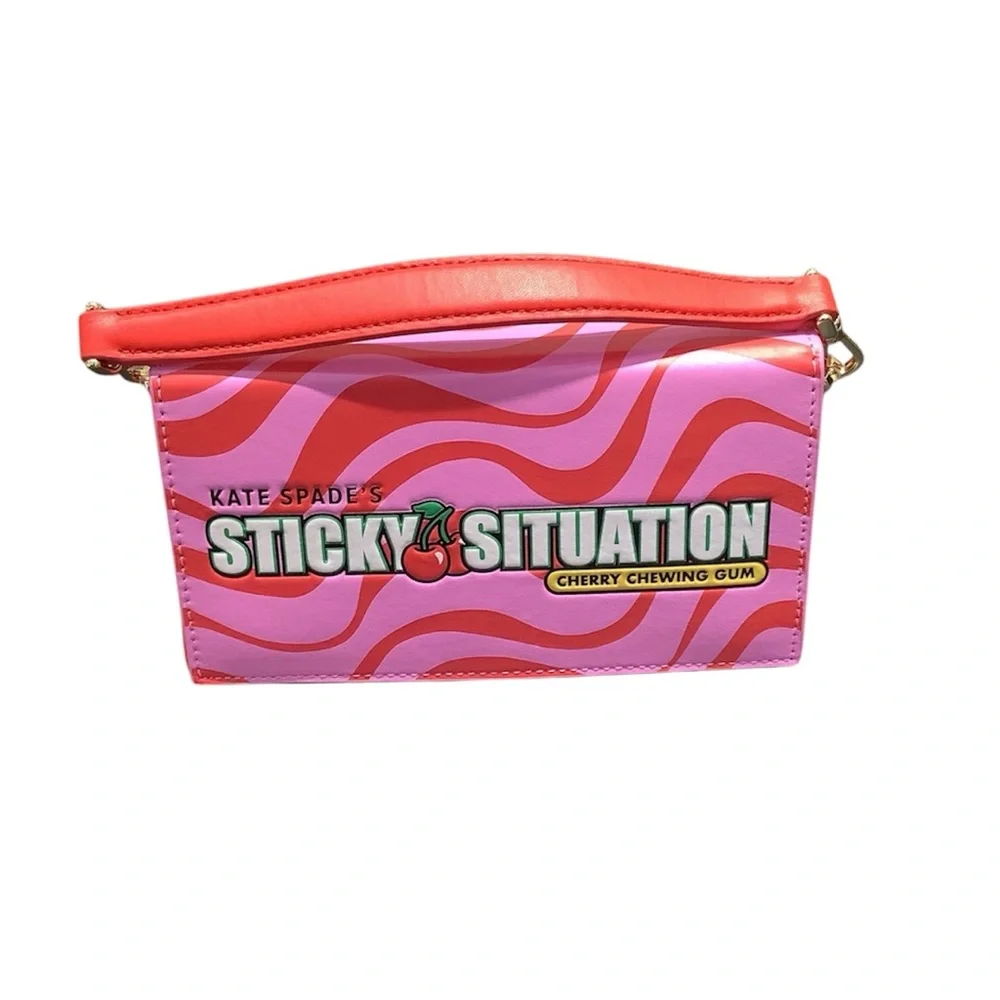 KATE SPADE TREAT YOURSELF 3D BUBBLEGUM CONVERTIBLE CROSSBODY